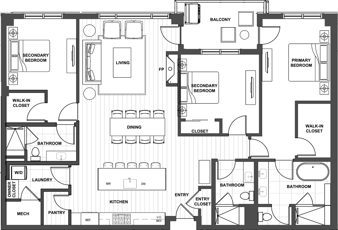 FGA Residence 218 Floor Plan