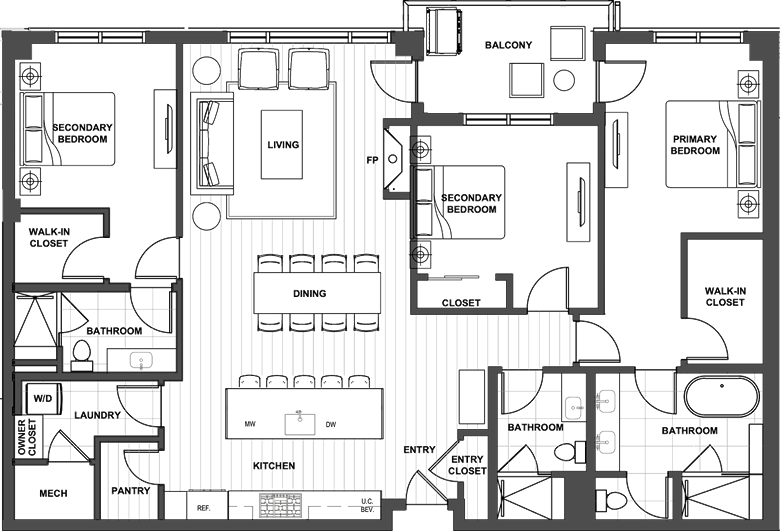 FGA Residence 218 Floor Plan